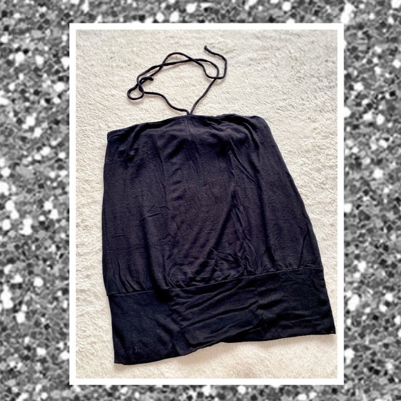 Black Halter Top by Guess - Picture 2 of 4
